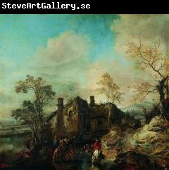 Cornelis van Dalem Landscape with Farmhouse